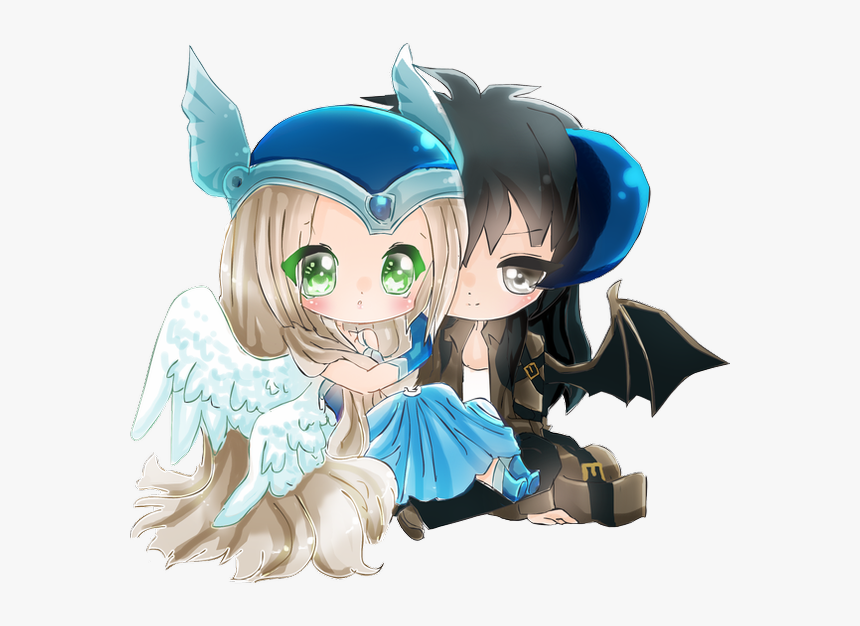 Anime Chibi Couple, HD Png Download