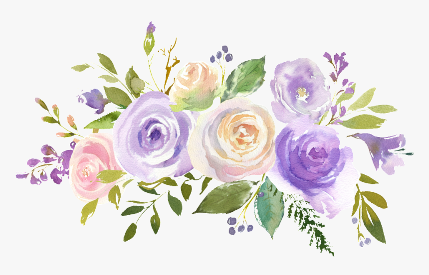 This Graphics Is Hand Painted Layered Rose Flower Png - Floral Design, Transparent Png