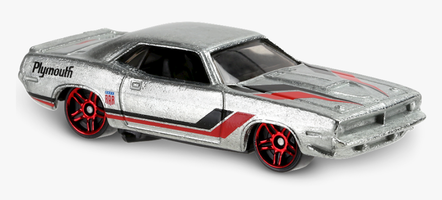 70 Aar Cuda - Plymouth Aar Cuda Silver Hot Wheels, HD Png Download