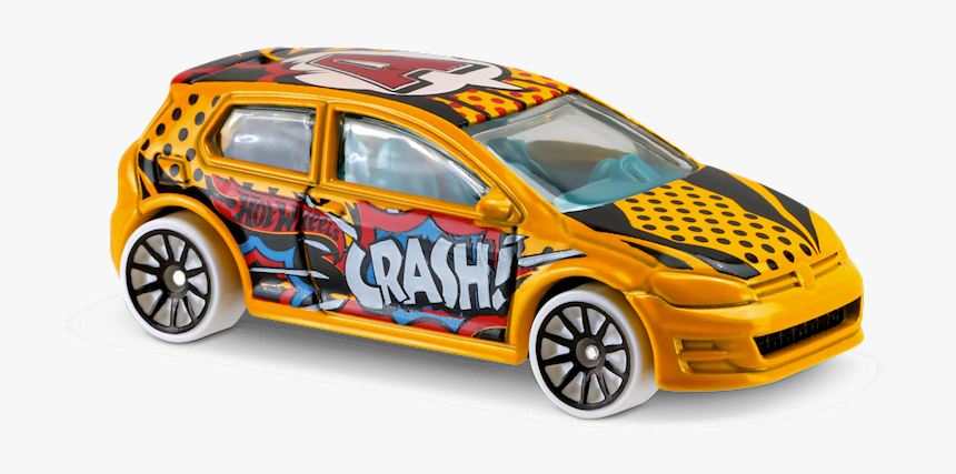 Volkswagen Golf Mk7 Package Front - Volkswagen Golf Mk7 Yellow Hot Wheels, HD Png Download