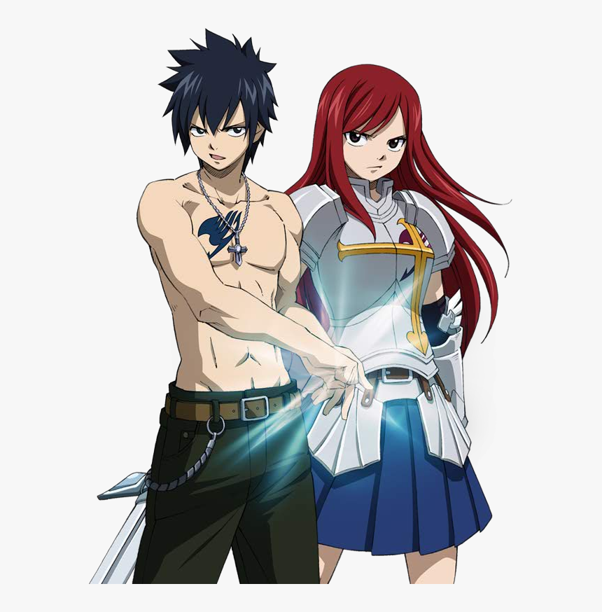 Gray And Erza Love Team Gray Fullbuster And Erza Scarlet Hd Png Download Transparent Png Image Pngitem