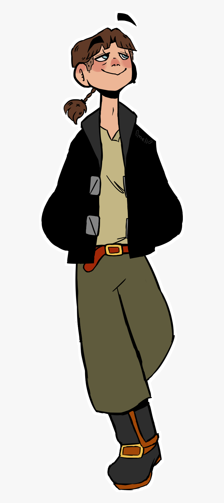 Some Art I Did Of Jim Hawkins, Mulan And My Character - Cartoon, HD Png Download