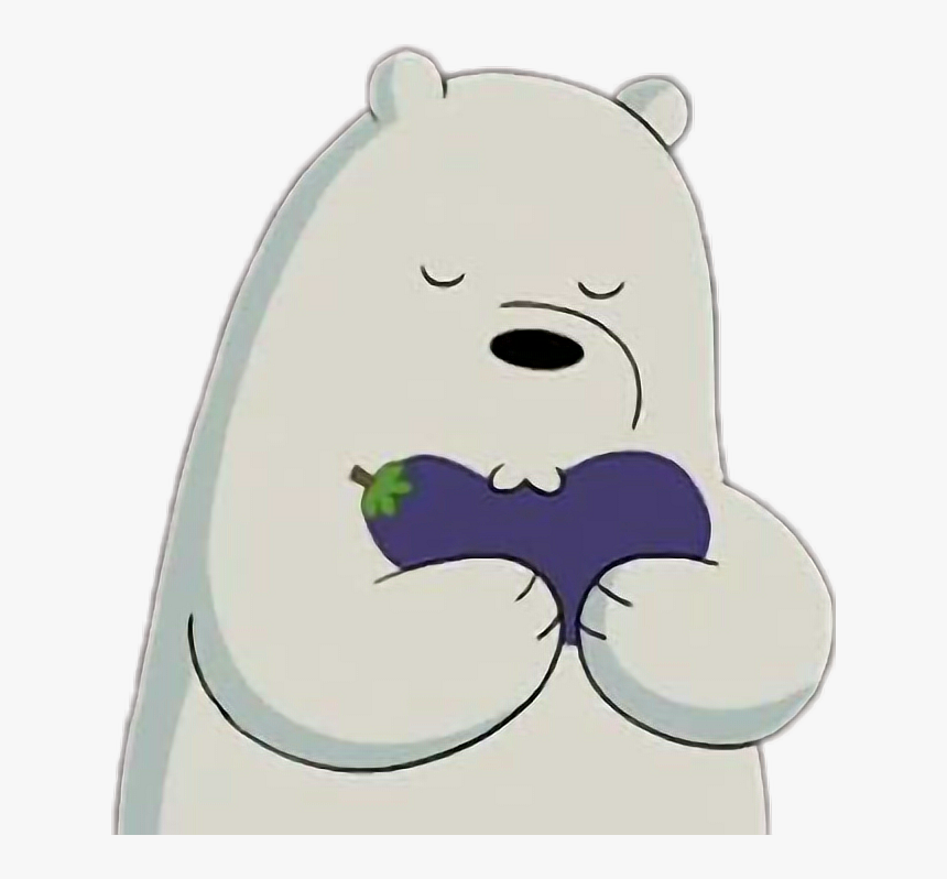 #eggplant #webarebears #icebear - Chúng Tôi Đơn Giản Là Gấu Gấu Trắng, HD Png Download