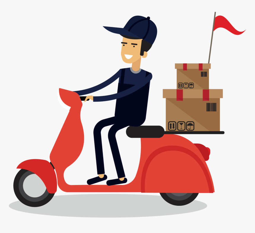 Courier Png Cartoon, Transparent Png