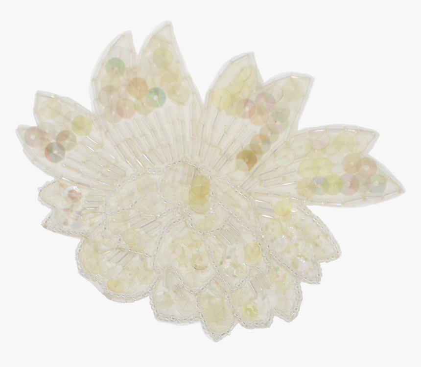 Flower Sequin & Beaded Applique - Artificial Flower, HD Png Download