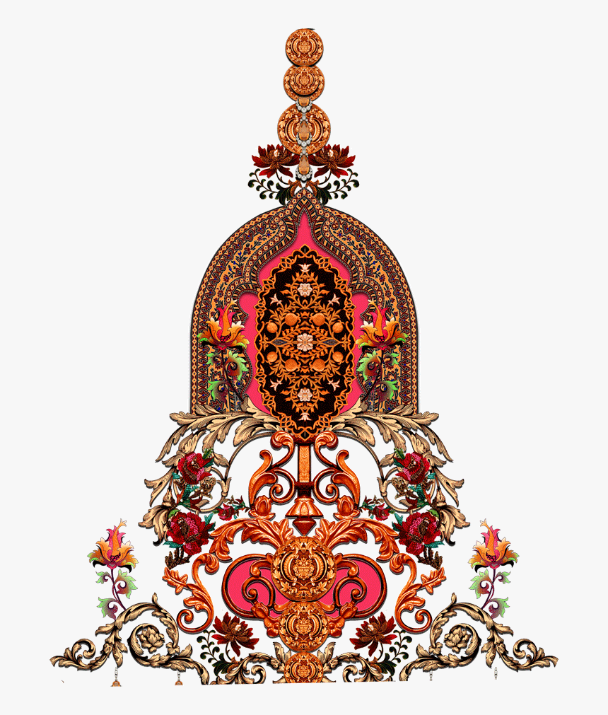 Jewellery Motif Textile Design - Illustration, HD Png Download