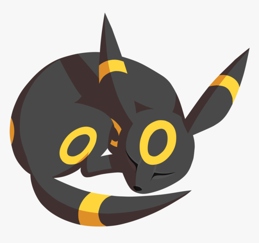 Umbreon Sleeping Gif, HD Png Download