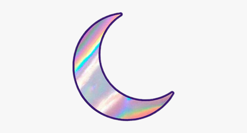 #stickers#stickers #moon #purple #blue #overlay #overlays - Media Luna, HD Png Download