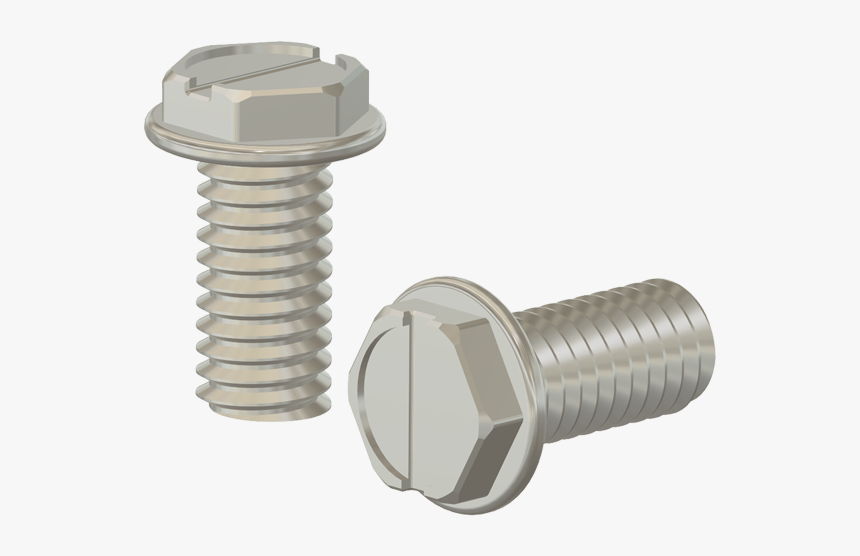 Slotted Hex Washer Head Machine Screws - Bellows, HD Png Download