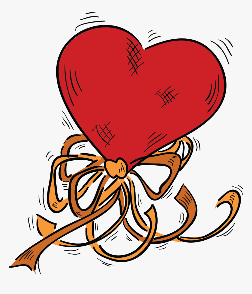 爱心 卡通 矢量, HD Png Download