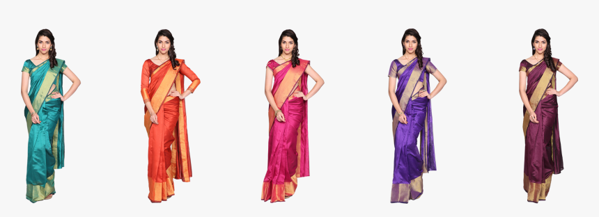 Madhuri 5 Cotton Silk Saree - Sari, HD Png Download