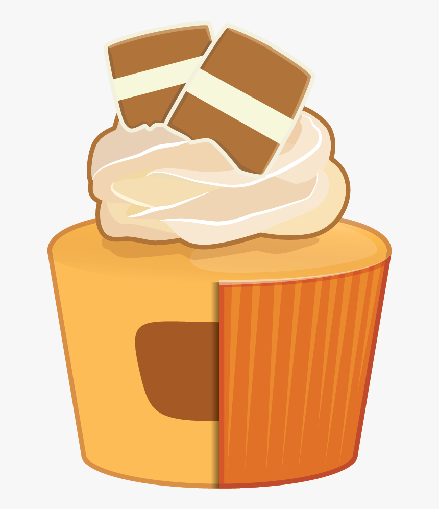 Salted Caramel Cupcake - Cupcake, HD Png Download