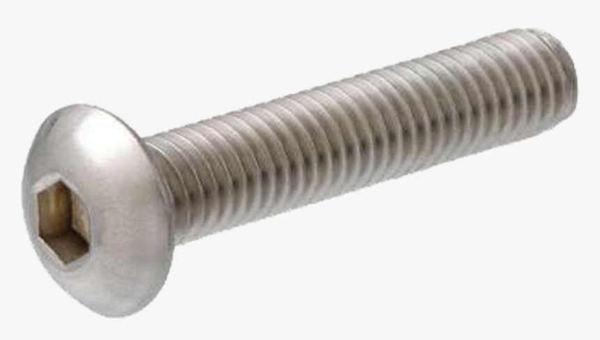 Button Head Socket Cap Screw 7/16-14 X 1 Stainless - Hex Socket Button Head Cap Screw, HD Png Download