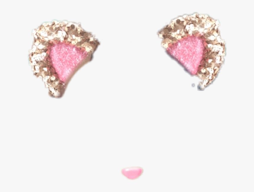 #snapchatfilter #snap #snapchat #freetoedit #catfilter - Earrings, HD Png Download
