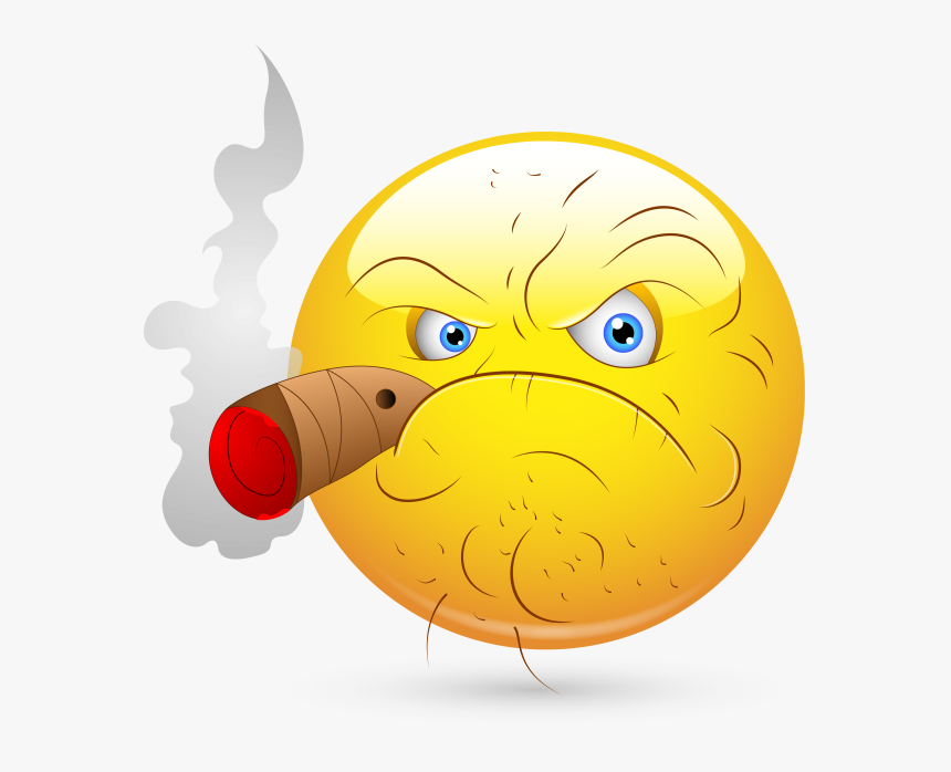 Old Smoking Man Cartoon, HD Png Download