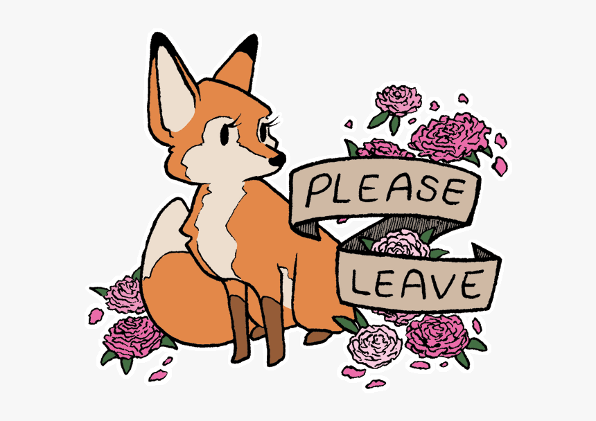Cute Angry Fox Drawing, HD Png Download