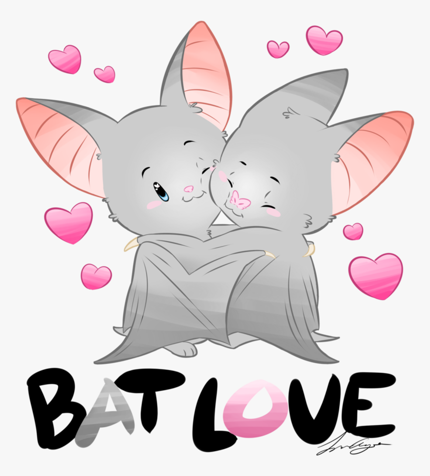 Cute Bats In Love, HD Png Download