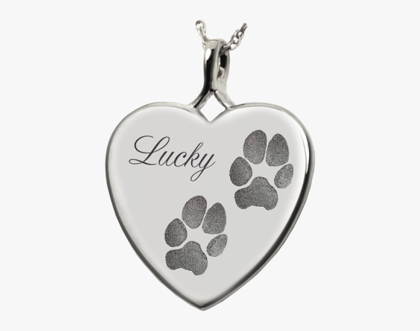 Cremation Heart Necklace Dog, HD Png Download