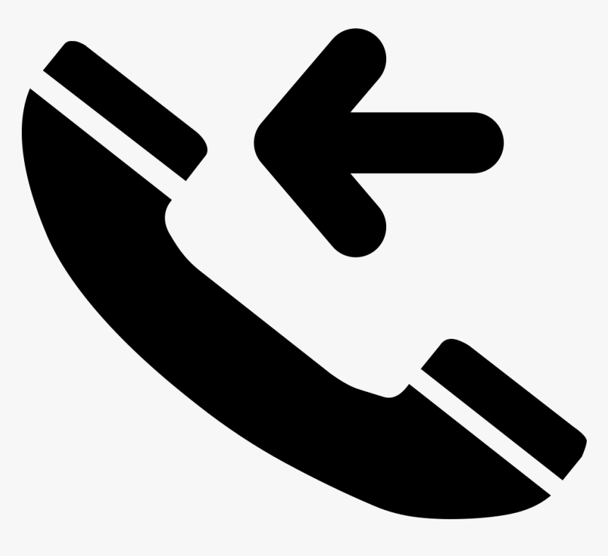 Incoming Call Interface Symbol With Telephone Auricular - Icono Llamada Entrante Png, Transparent Png