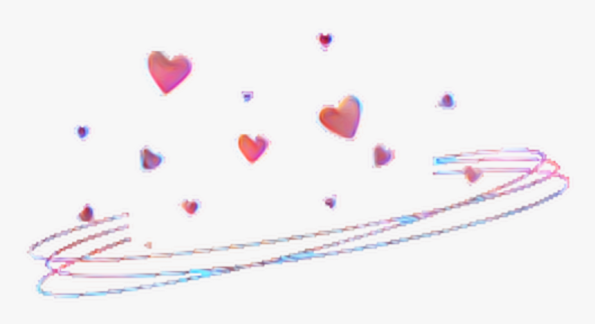 #remix #effects #pastel #hearts #crown #heartcrown - Transparent Black Heart Crown, HD Png Download