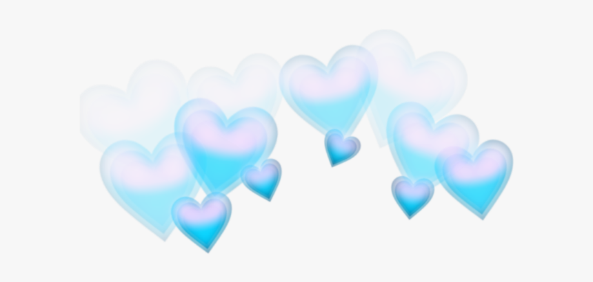 #hearts #heart #blue #pink #crown - Heart, HD Png Download