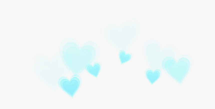 #blue #hearts #heartcrown #crown #heart #ftestickers - Heart, HD Png Download