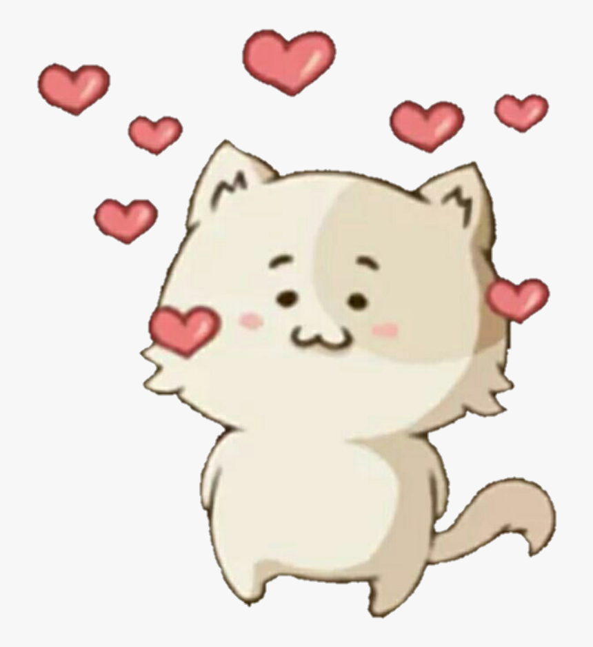 #cutecat #كيوت#dog #freetoedit #remix #picsart #remix - Cartoon, HD Png Download