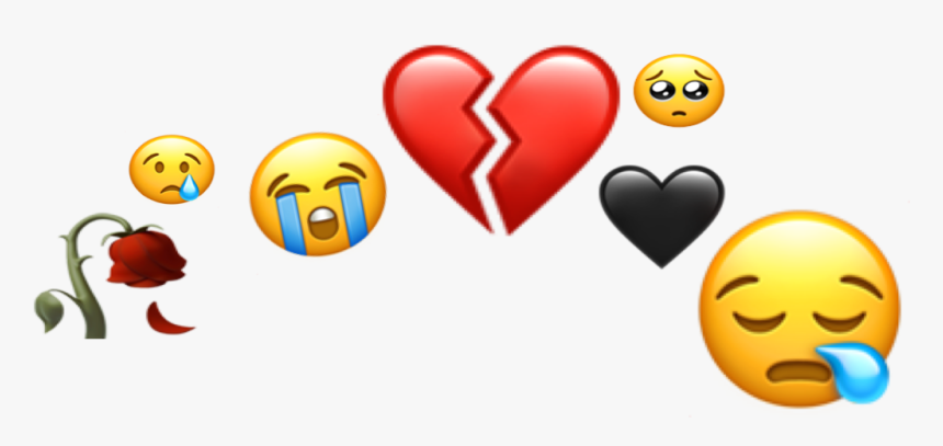 #crown #sad #edit #stikers #freetoedit - Smiley, HD Png Download