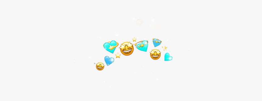 #crown #emoji #blue #deco #turquoise #freetoedit #cute - Illustration, HD Png Download