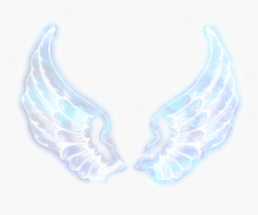 #paint #blue #neon #glowing #bluewings #blue Wings, HD Png Download