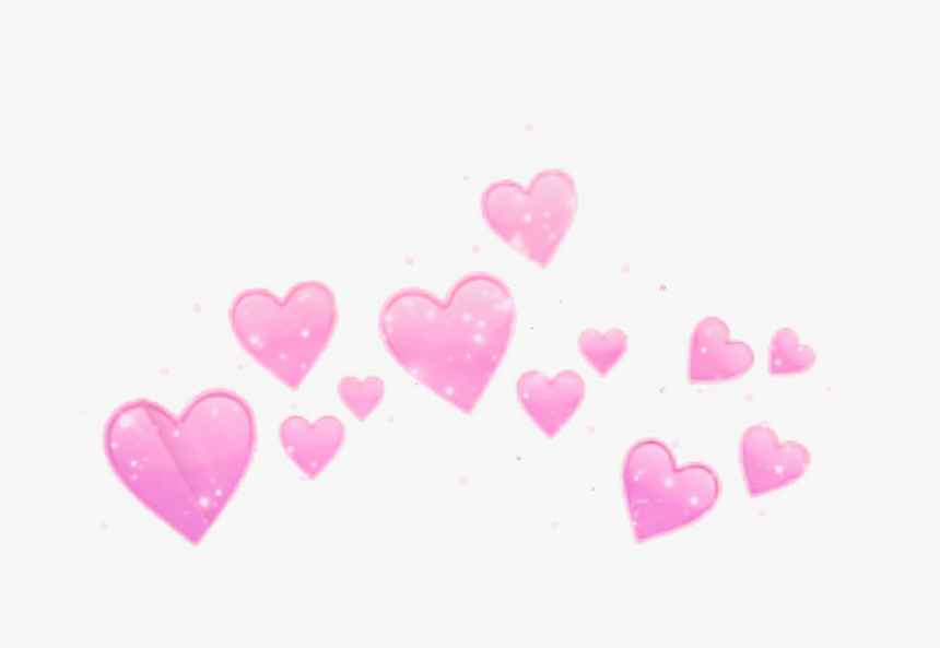 #hearts #heart #crowns #crown #heartcrown #pink #glitter - Corona De Corazones Png, Transparent Png