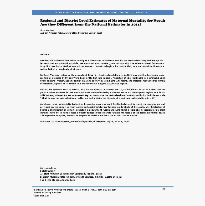 Conclusion Of Maternal Morbidity Mortality Fertility, HD Png Download
