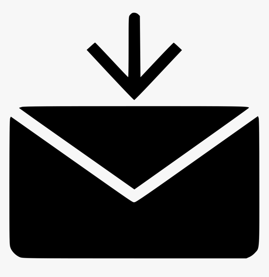 Mail Envelope Receive Arrow Down - Icon, HD Png Download