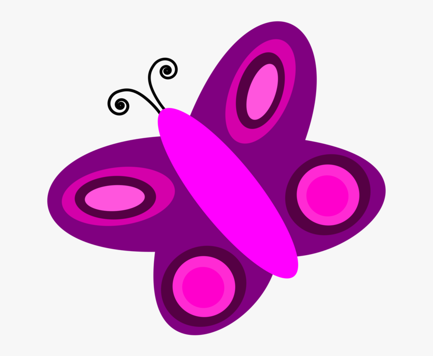 Pink,butterfly,purple - Circle, HD Png Download