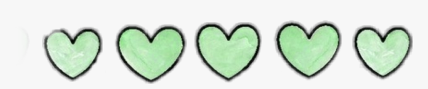 #ftestickers #hearts #green #greenhearts #overlays - Heart, HD Png Download