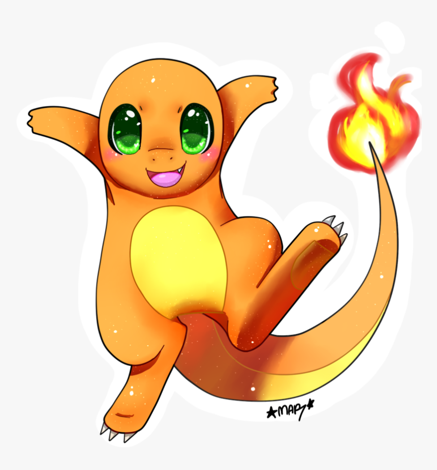 By Antelku On Deviantart - Charmander Png Kawaii, Transparent Png