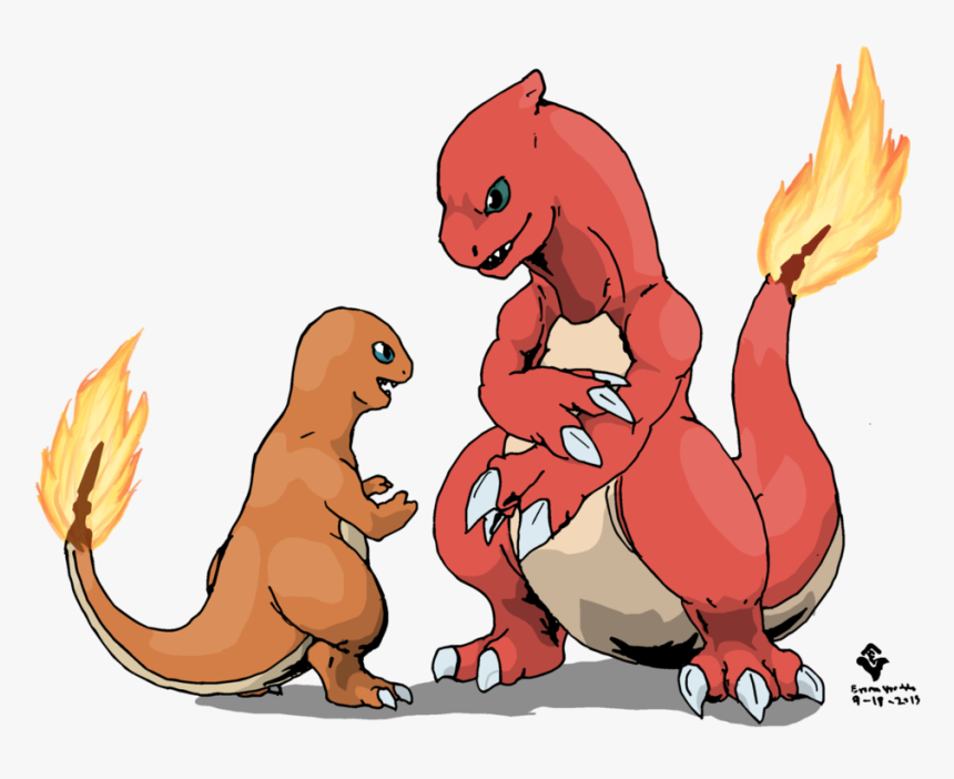 Pokedex Entry Charmeleon By - Charmeleon And Charmander, HD Png Download