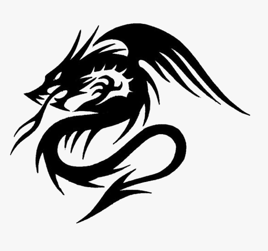 Dragon Tribal Tattoo Png, Transparent Png