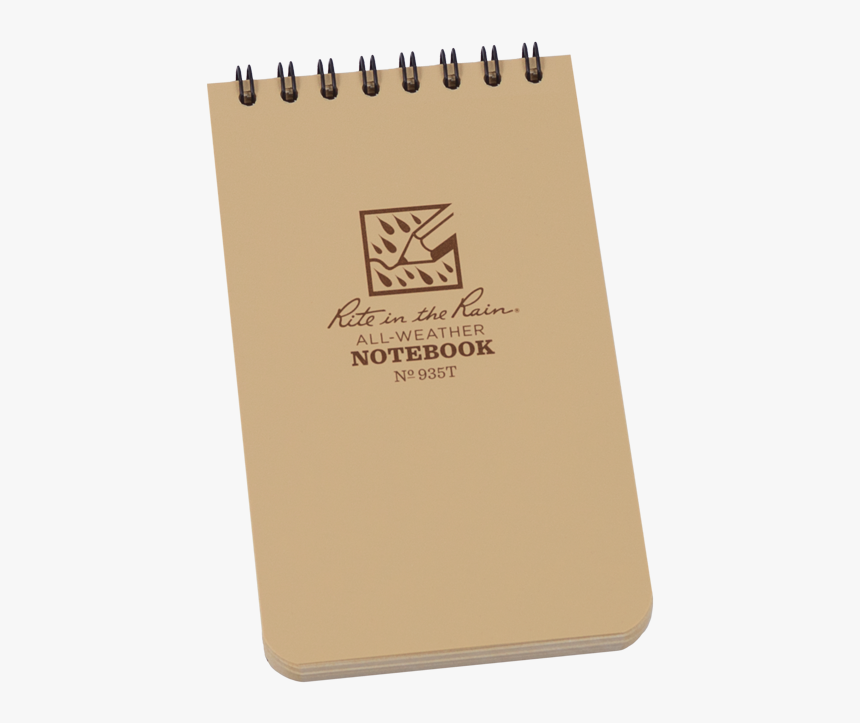 Rite In The Rain Pocket Top Spiral Tan - Top Spiral Pocket Notebook, HD Png Download