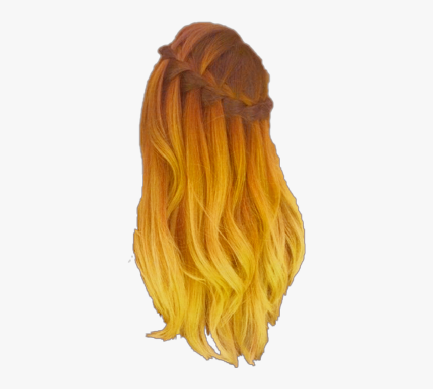 #blonde #hair #wig #rearview - Purple Hair Color Transparent, HD Png Download