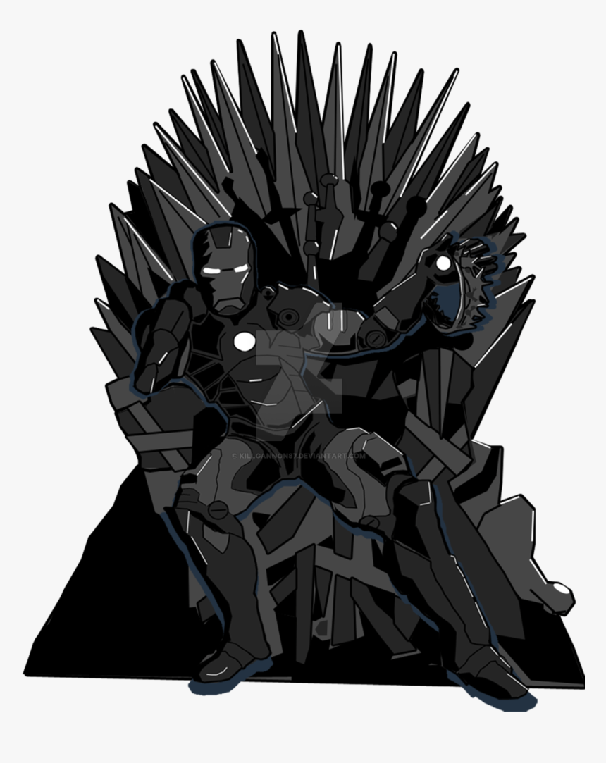 Iron Man Iron Throne A Game Of Thrones T-shirt - Iron Throne Clip Art, HD Png Download