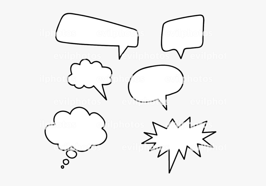 Speech Bubble Drawing Vector And Stock Photo - Plastic, HD Png Download