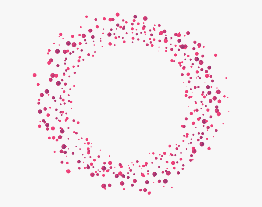 Circle Confetti Background, HD Png Download