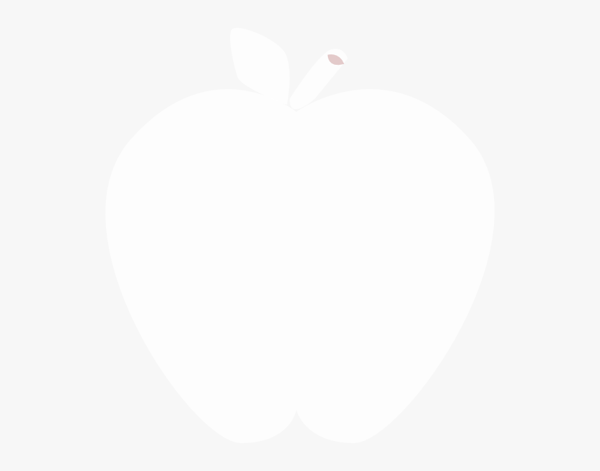 White Apple Clip Clipart Transparent Png Stock Transparent - Heart, Png Download