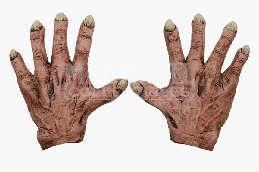 Latex Mask Costume Glove Monster - Hands Scary, HD Png Download