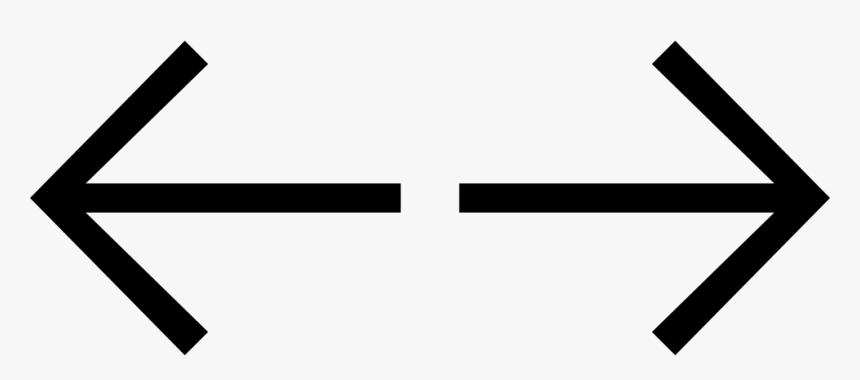 Essential Light Arrow Left Right - Left Right Arrow Icon, HD Png Download