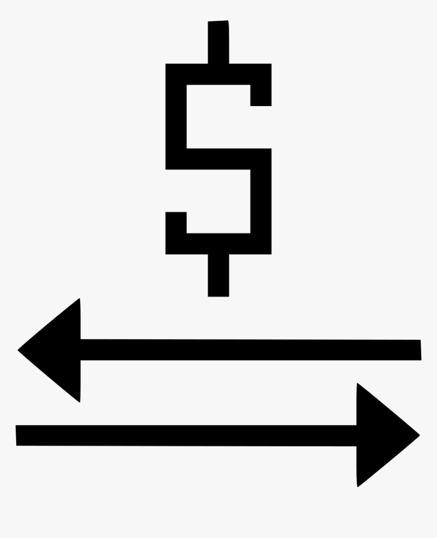 Money Exchange Transfer Arrow Payment Left Right - Money, HD Png Download
