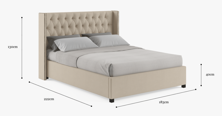 Stella Queen Gaslift Bed Frame - Gas Lift Bed Frame, HD Png Download