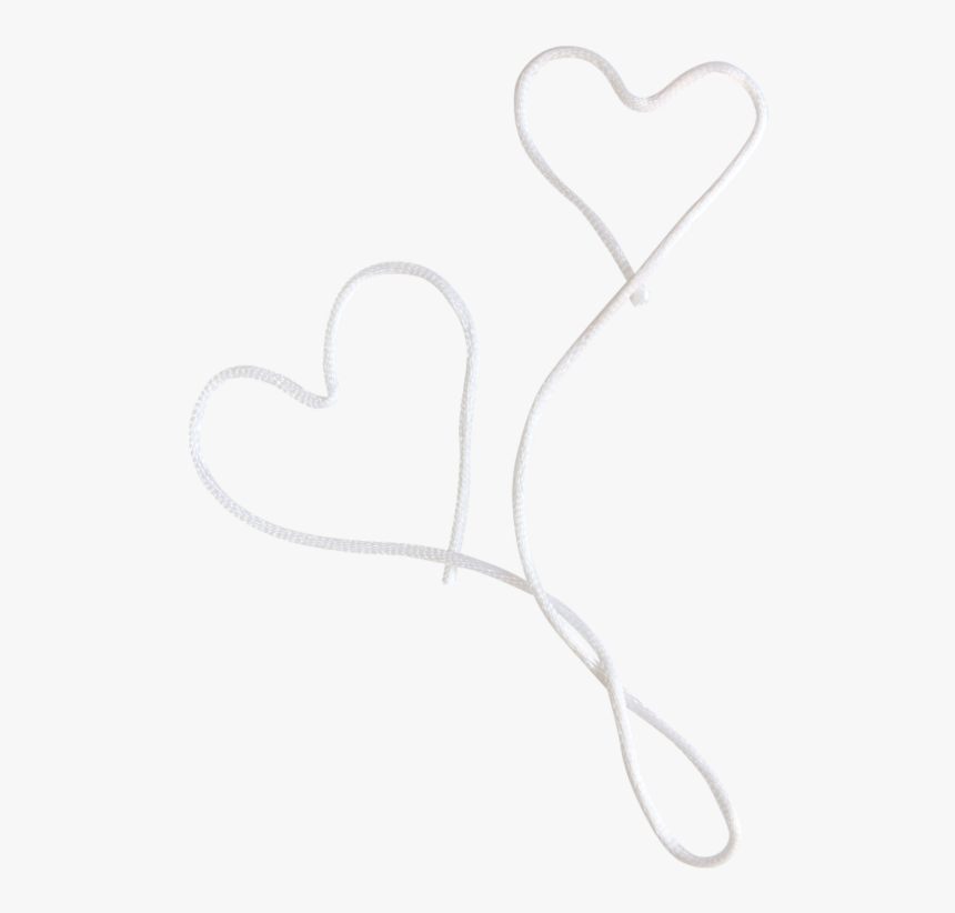 #white #heart #wire #cherryatelier #freetoedit - Heart, HD Png Download