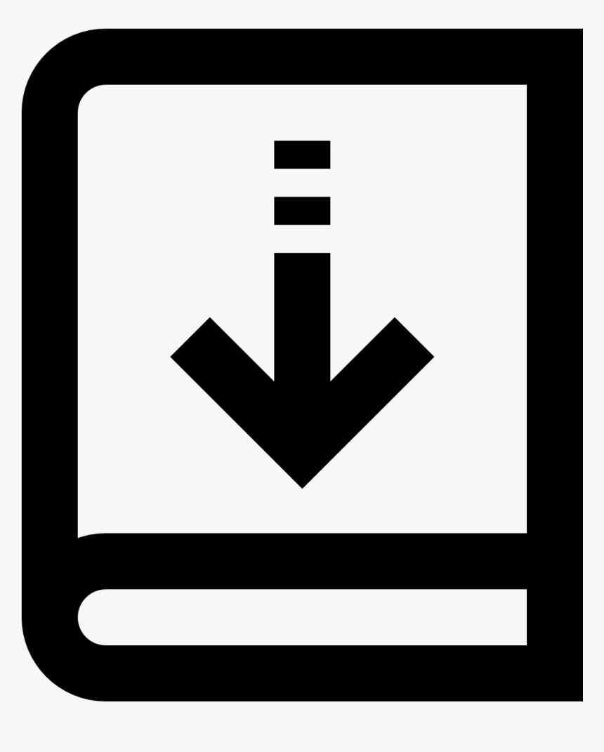 The Icon Is Shaped Like A Square With The Top Left - Borrow Book Icon Png, Transparent Png